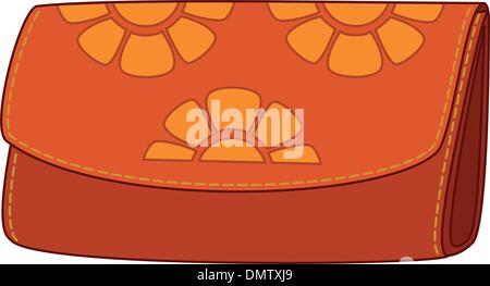 Brieftasche mit floralem Muster Stock Vektor