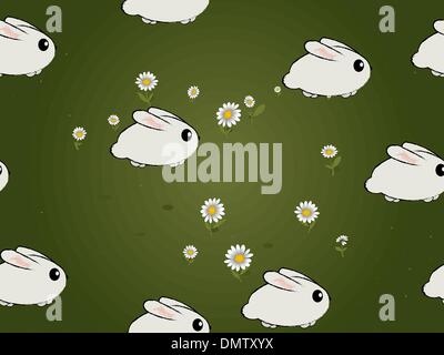 Nahtlose Hasen Muster Stock Vektor