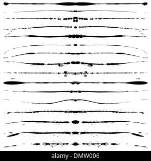 Grunge-Linien Stock Vektor