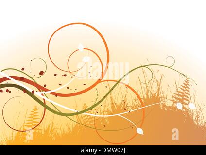 Herbst Hintergrund, ornament Stock Vektor