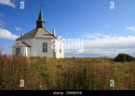 Dverberg Kirche, Vesteralen Inseln, Nordland, Norwegen, Skandinavien, Europa Stockfoto