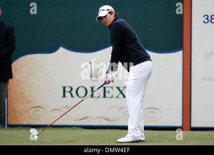 19. November 2009 - Richmond, Texas, USA - 19. November 2009: Yani Tsang abschlägt aus dem zehnten Loch für die erste Runde der LPGA Tour Championship im The Houstonian Golf and Country Club in Richmond, Texas statt. Obligatorische Credit: Diana L. Porter / Southcreek Global (Kredit-Bild: © Southcreek Global/ZUMApress.com) Stockfoto