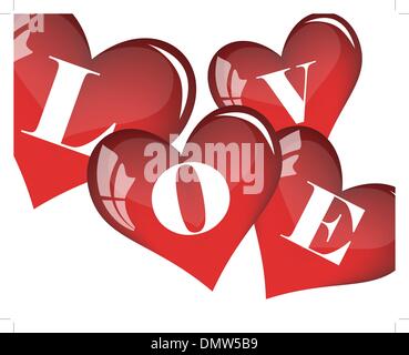 Valentine-frame Stock Vektor