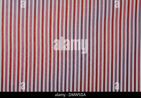 Textil-Hintergrund mit vertikalen Farbstreifen Stockfoto