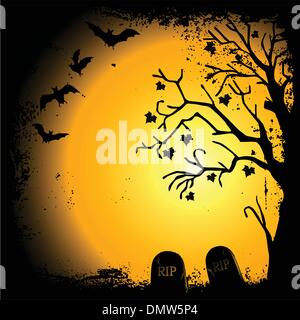Halloween-Hintergrund mit Platz für text Stock Vektor