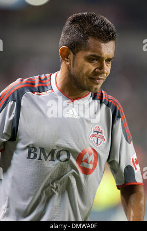 22. August 2009 - Carson, Kalifornien, USA - Amado Guevara während des MLS-Spiels zwischen Toronto FC und Chivas USA im Home Depot Center. (Kredit-Bild: © Brandon Parry/Southcreek Global/ZUMAPRESS.com) Stockfoto