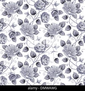 Nahtlose Muster Rosen Stock Vektor