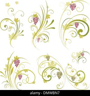 Wein-Design Schmuck Stock Vektor