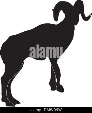 Illustration der Bergziege Stock Vektor