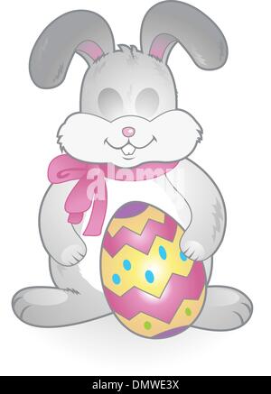Lustige happy Osterhase Stock Vektor