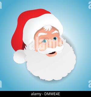 Weihnachtsmann Gesicht Stock Vektor