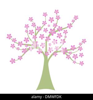 Baum Frühling Stock Vektor