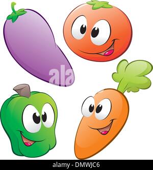 Cartoon-Gemüse Stock Vektor