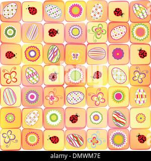 Ostern Urlaub Musterdesign Hintergrund abstrakt Stock Vektor