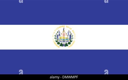 El Salvador Flagge Stock Vektor