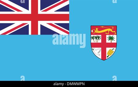 Fidschi-Flagge Stock Vektor