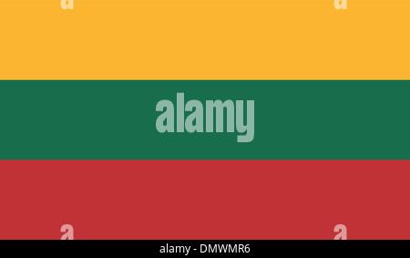 Litauen-Flagge Stock Vektor