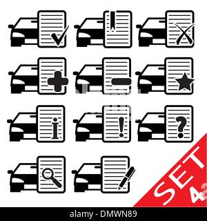 Auto Web icons Stock Vektor