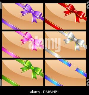 Satz von Karten mit Bögen Stock Vektor