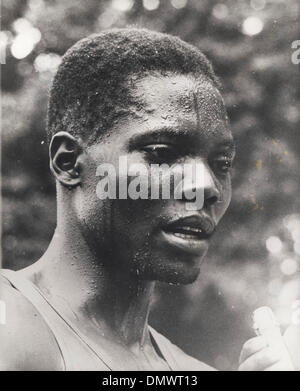 30. August 1972 - München, Deutschland - BEN JIPCHO Schwitzen, nachdem er seine beendete Ausbildung für die Olympischen Spiele in München. (Kredit-Bild: © KEYSTONE Pictures/ZUMAPRESS.com) Stockfoto