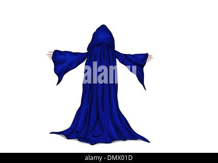 Vektor-Illustration ein Zauberer oder ein Mönch. Stock Vektor