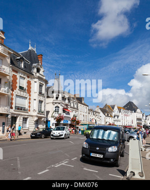 La Baule-Escoublac, gemeinhin als La Baule, Blick auf die Straße, auf dem Quai Jules Sandeau Stockfoto