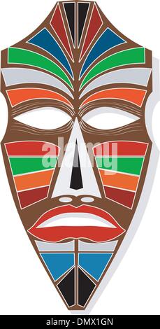 Die afrikanische Maske. EPS10 Stock Vektor