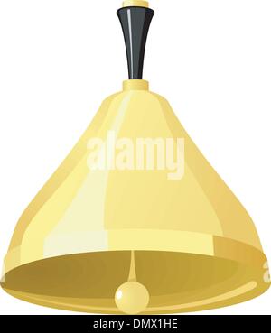 Vektor-gold Hand-Glocke Stock Vektor