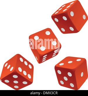 Würfel-Set. Vektor icon Stock Vektor