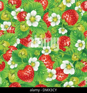 Strawberry nahtlose Hintergrund Stock Vektor