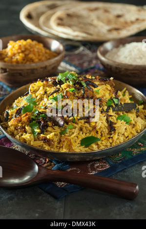 Khichdi. Indisches Gericht für Reis und Linsen. Indien-Essen Stockfoto