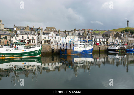 Trawler Hafenstadt Macduff Moray Angeln Stockfoto