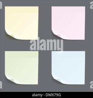 Andere Farbe Stickerset Stock Vektor