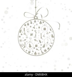Weihnachtskugel Gold für Ihr design Stock Vektor