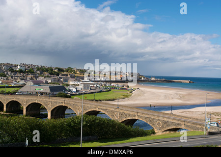 Banff Sands Strand Brücke Moray Mündung Fluss Stockfoto