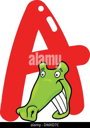 A wie alligator Stock Vektor