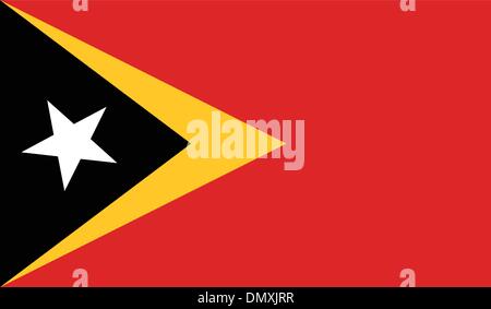 Ost-Timor Flag Stock Vektor