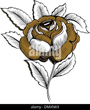 Rose Blume Stock Vektor