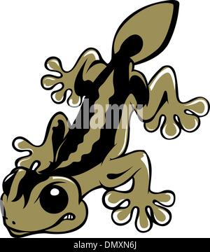 Teufelskreis Eidechse salamander Stock Vektor