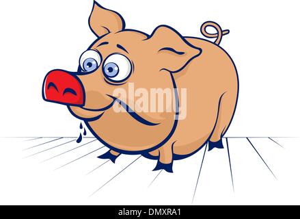 Cartoon-Schwein Stock Vektor