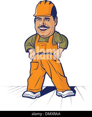 Cartoon-Generator Arbeiter Mann Stock Vektor