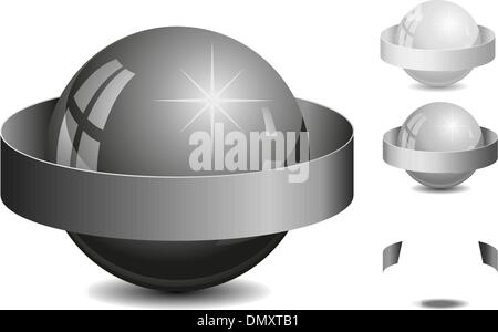 Satz von Farbe Perle Stock Vektor