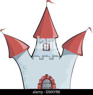 Vektor-Illustration Karikatur Burg. EPS10 Stock Vektor