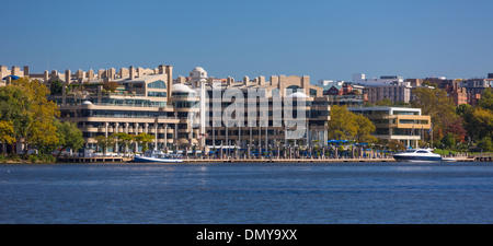 WASHINGTON, DC, USA - Washington Harbour auf dem Potomac River in Georgetown. Stockfoto