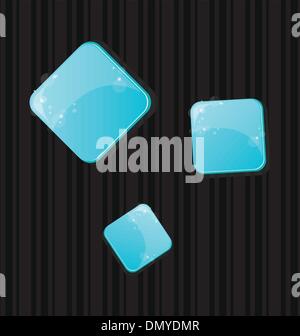 Reihe von farbigen Web-Schaltflächen Stock Vektor