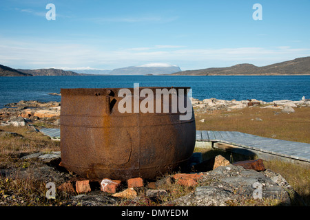 Kanada, Nunavut, Qikiqtaaluk Region, Cumberland Sound, Kekerten Insel. Stockfoto