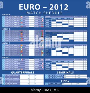 Spiele der Euro 2012 Stock Vektor