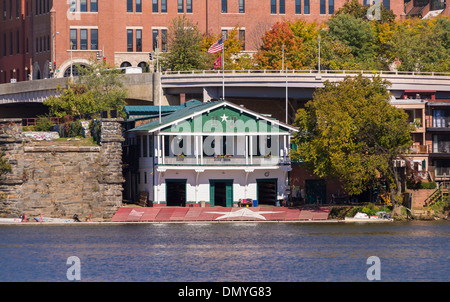 WASHINGTON, DC, USA - The Potomac Boat Club, für Ruderer auf dem Potomac River. Stockfoto