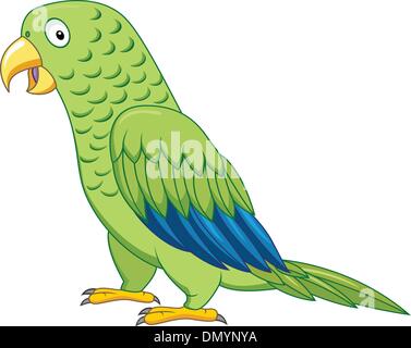 Grüner Papagei Stock Vektor