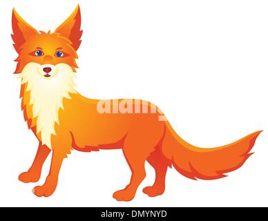 Rotfuchs cartoon Stock Vektor